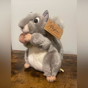NWT Aurora Miyoni Grey Squirrel Acorn Nut 8" 26172 Plush Stuffed Animal Toy Eco